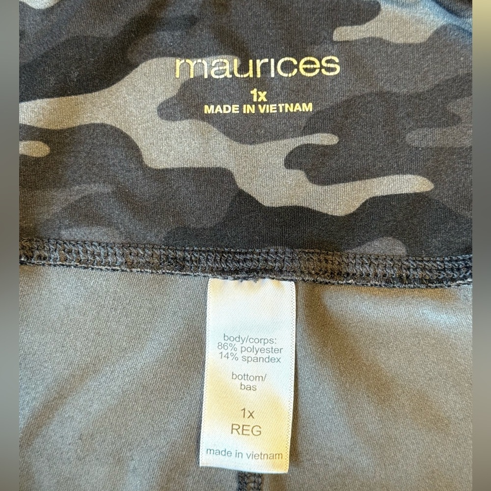 Maurices PowerStretch Camouflage Leggings Size 1X - Picture 4 of 4